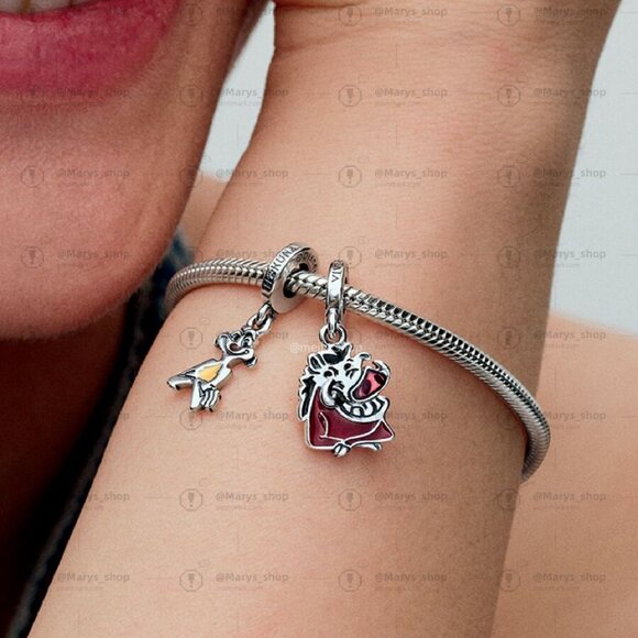 Pandora Disney The Lion King Timon & Pumbaa Splittable Dangle Charm - Picture 2 of 2